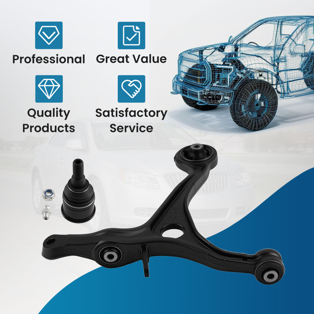 RH Front Right Lower Control Arm + Ball Joint compatible for Acura TL 2004 2005 2006