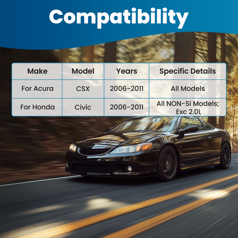 6x Suspension Kit Front Lower Control Arms compatible for Honda Civic 2006-2011 compatible for Acura CSX