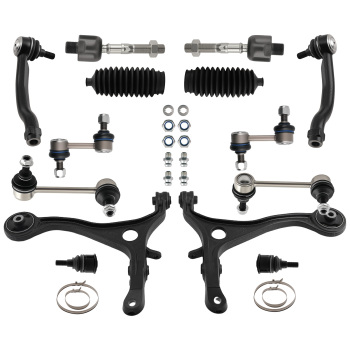 Suspension Kits Lower Control Arm Ball Joint Tie Rods Sway Bar compatible for Acura TL 2007