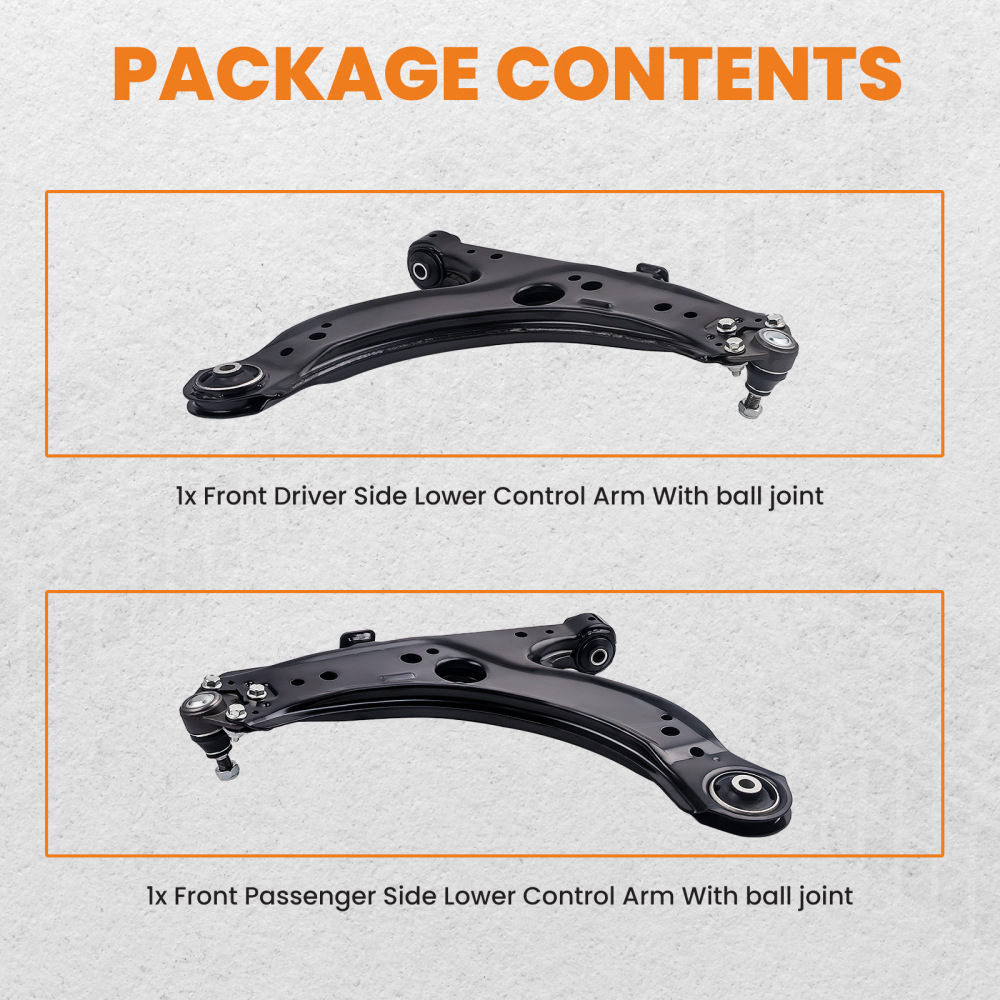 Front axle left and right Wishbone Control compatible for Seat Leon (1M1) / Toledo II (1M2) suspension arms