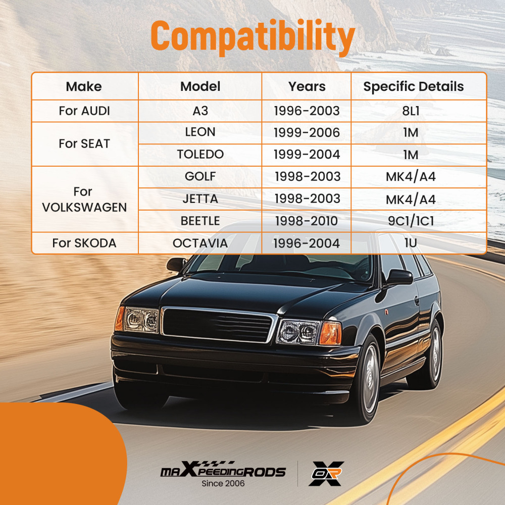 Kit Bracci Sospensione Ammortizzatori Anteriore SX + DX compatibile per VW Golf 4 Bora 1J