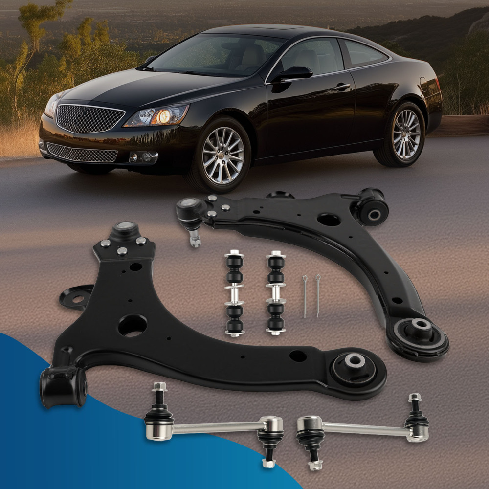 6x Suspension Front Lower Control Arms Kit for 2000-13 compatible for Chevy Impala compatible for Monte Carlo
