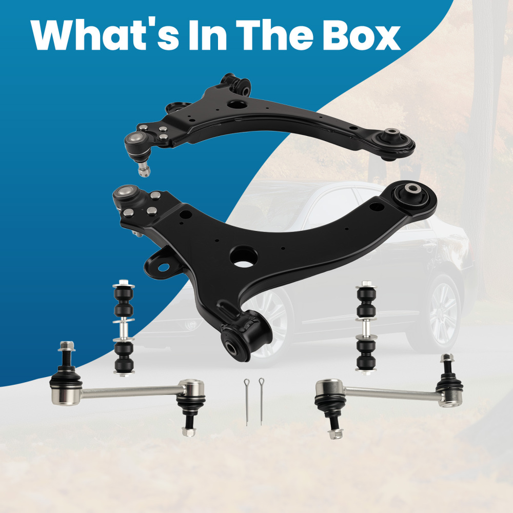6x Suspension Front Lower Control Arms Kit for 2000-13 compatible for Chevy Impala compatible for Monte Carlo