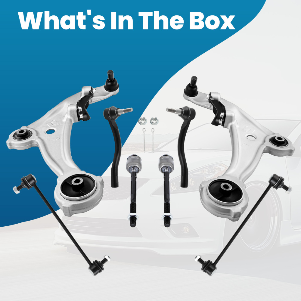 8pcs Front Suspension Kit Lower Control Arms compatible for Nissan Altima 2007-2012 3.5L