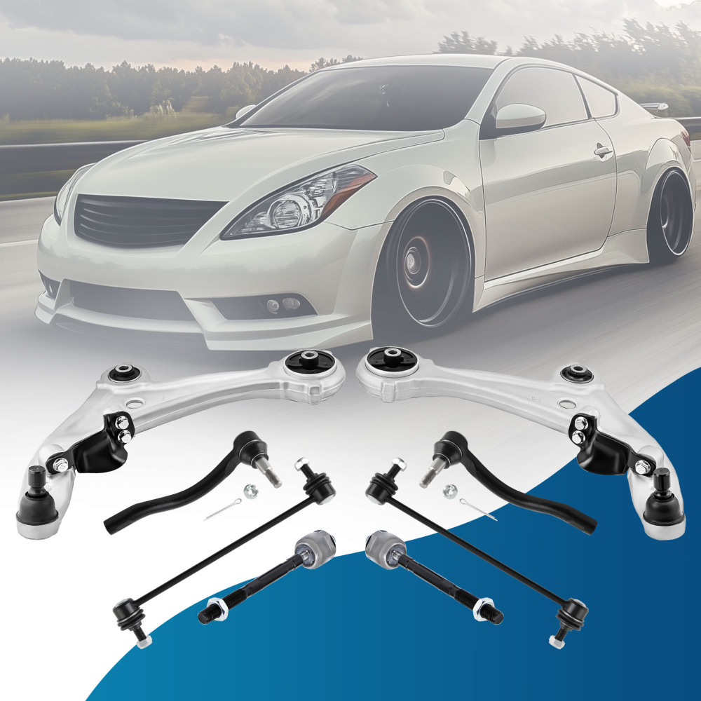 8pcs Front Suspension Kit Lower Control Arms compatible for Nissan Altima 2007-2012 3.5L