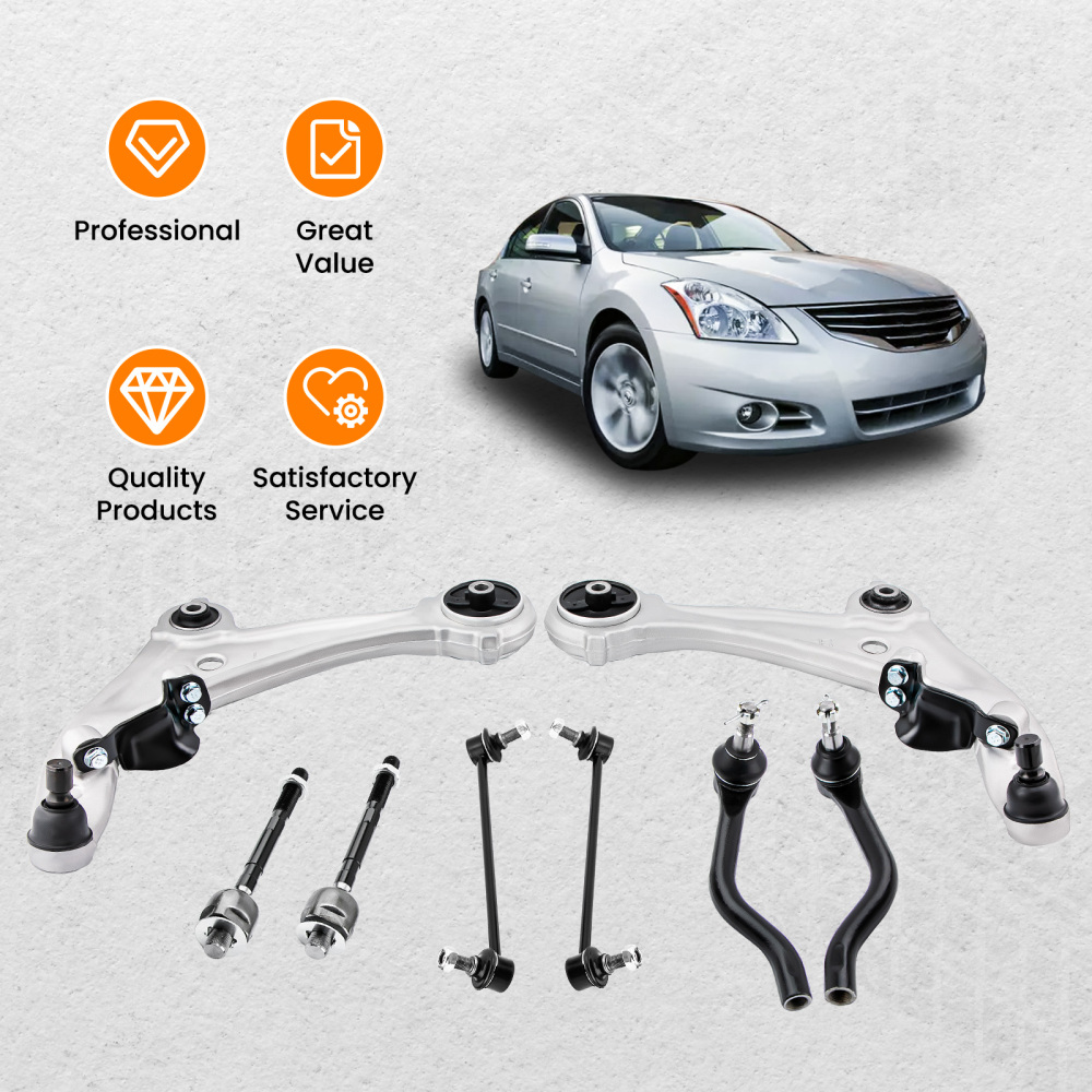 8pcs Front Suspension Kit Lower Control Arms compatible for Nissan Altima 2007-2012 3.5L