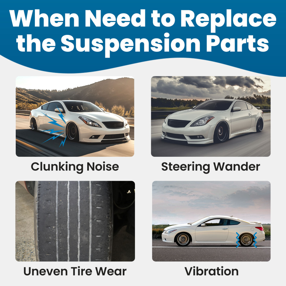 8pcs Front Suspension Kit Lower Control Arms compatible for Nissan Altima 2007-2012 3.5L