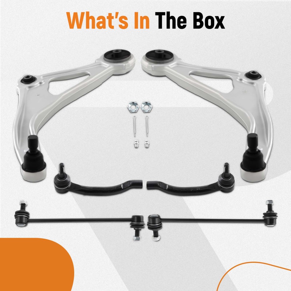 6 Front Lower Control Arms With Ball Joint Assembly For Nissan Altima 2013 Sedan