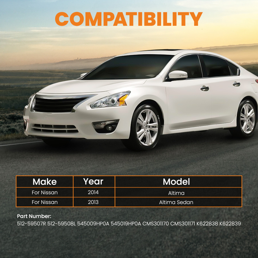 2 Pcs Front Lower Control Arm and Ball Joint Assembly compatible for Nissan Altima 2013-2013 suspension arms