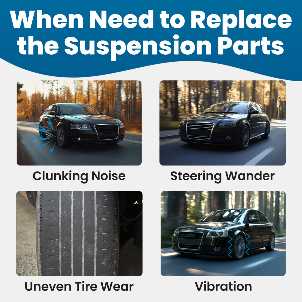 Front Lower Control Arms Tie Rod Sway Bar Link for Jetta compatible for Golf Eos GTI A3 Quattro