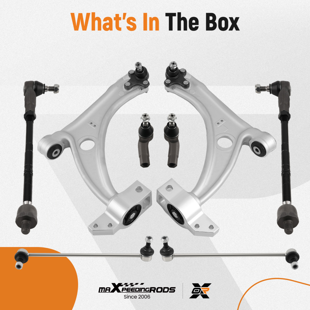 SET DI 10 BRACCI DI CONTROLLO ANTERIORI compatibile per AUDI Q3 8UB compatibile per VW PASSAT CC SHARAN compatibile per SEAT