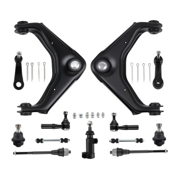 13x Front Upper Control Arms Tierods compatible for Chevy Silverado GMC Sierra 3500 2500 HD