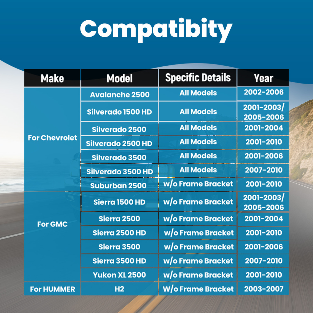 13x Front Upper Control Arms Tierods compatible for Chevy Silverado GMC Sierra 3500 2500 HD