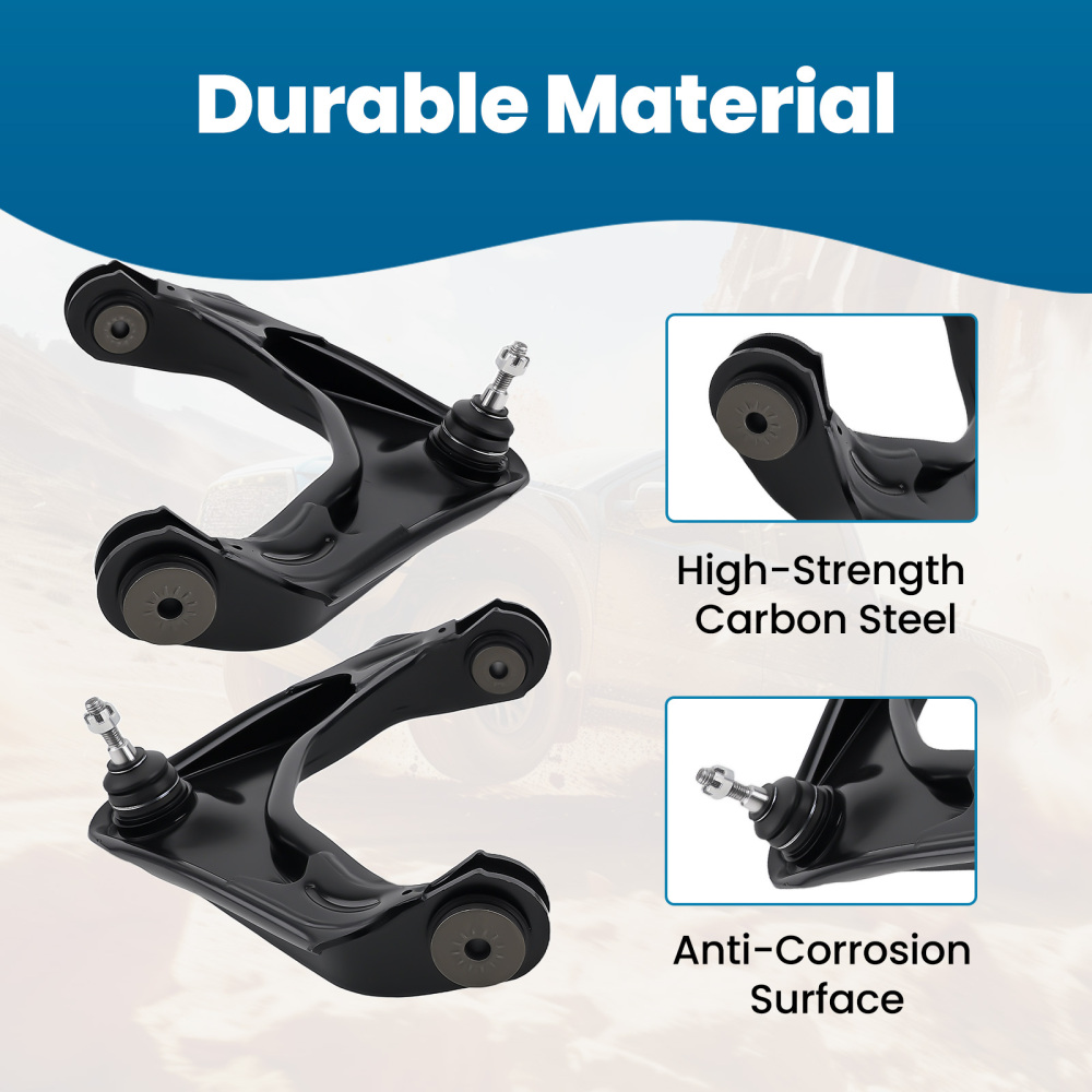 13x Front Upper Control Arms Tierods compatible for Chevy Silverado GMC Sierra 3500 2500 HD