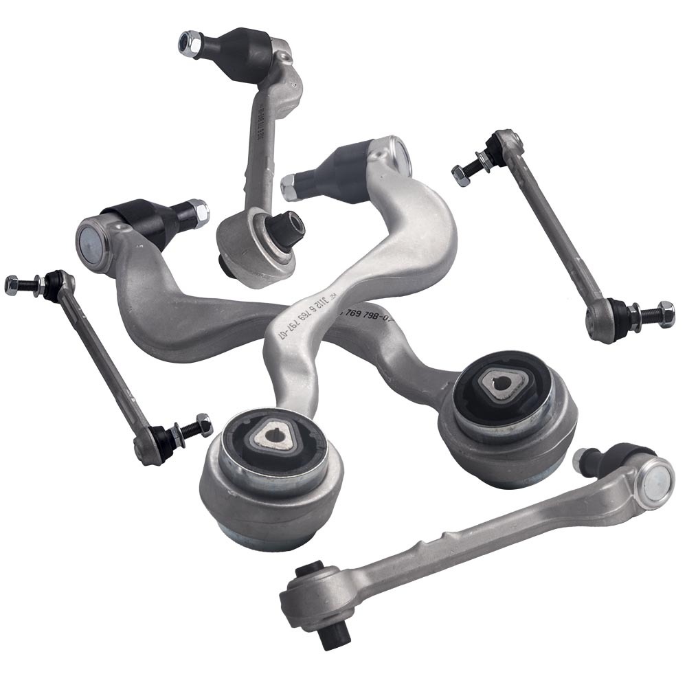 6 Pcs Front Lower LH RH Control Arm and Sway Bar Links K620127 w/Ball Joint