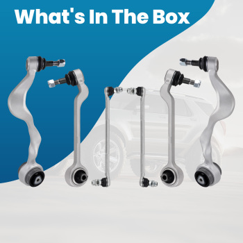 6 Pcs Front Lower LH RH Control Arm and Sway Bar Links K620127 w/Ball Joint