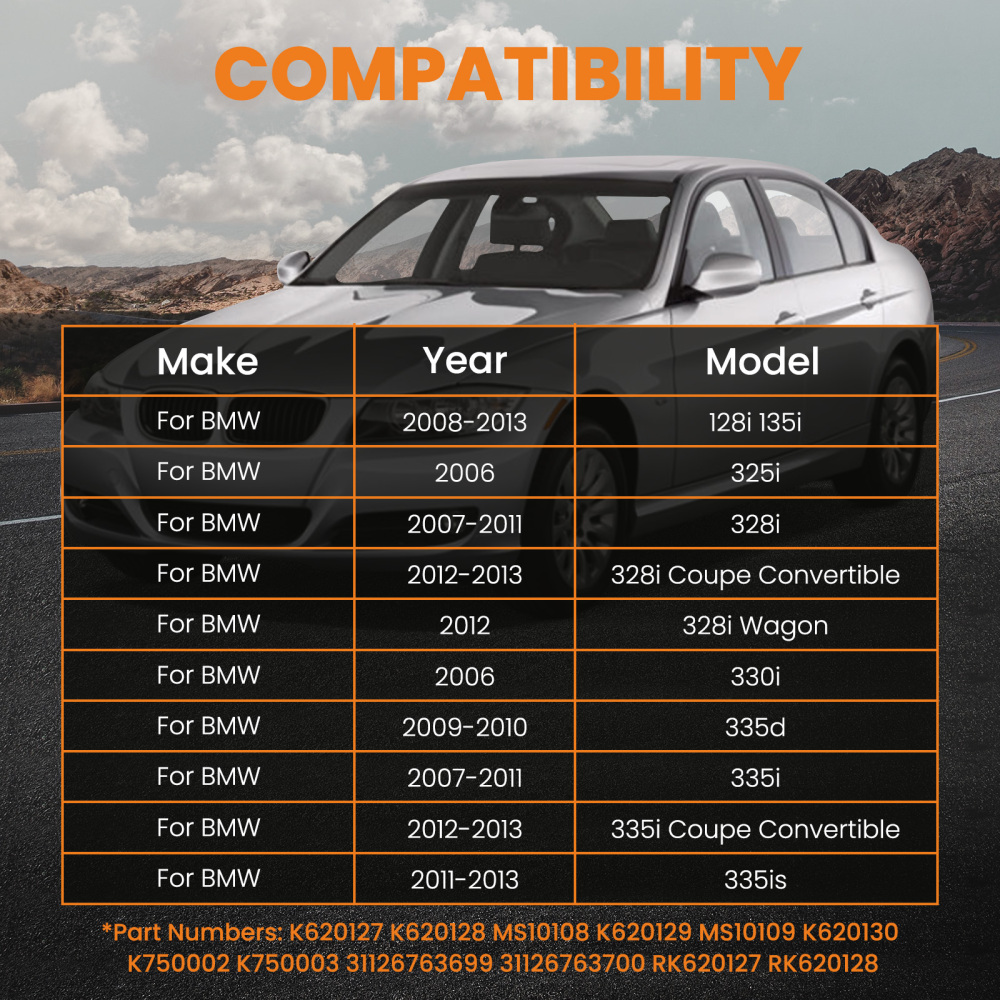 Compatibile per BMW Serie 3 E90 E91 E92 E93 Kit bracci di controllo aste sospensione anteriore