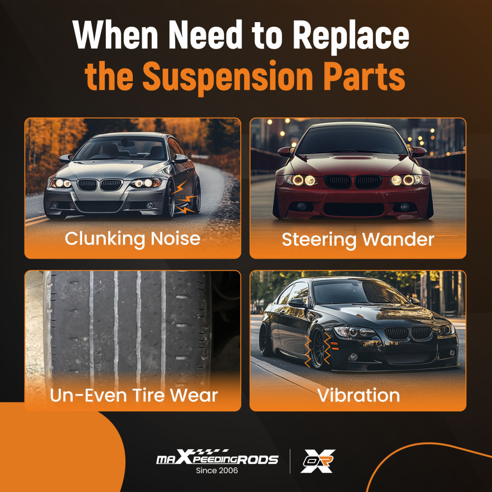 Front Suspension Control Arm + Drop Link Kit compatible for BMW 3 Series E90 E91 E92 E93