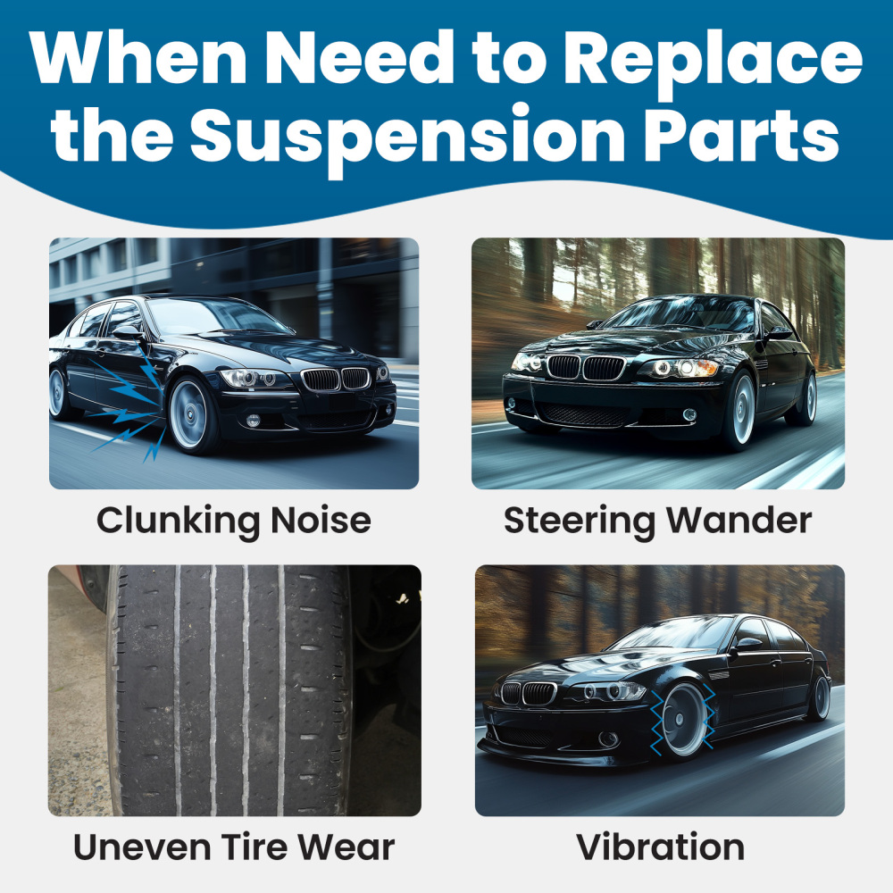 8pcs avant Bras de Suspension Triangle Track Control Kit compatible pour BMW 1 3 E87 E90