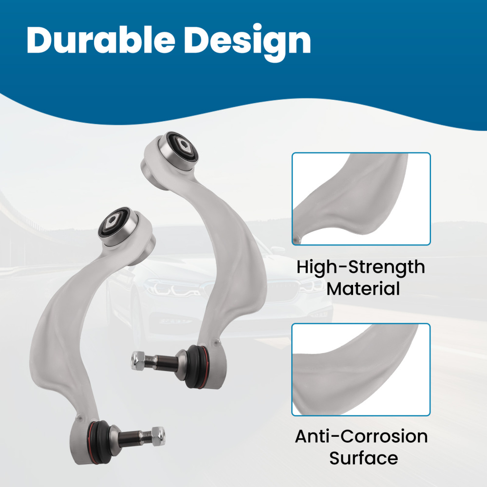 Front RH LH Control Arm Suspension Kit compatible for BMW 5 6 Series F06 F10 528 535 AWD