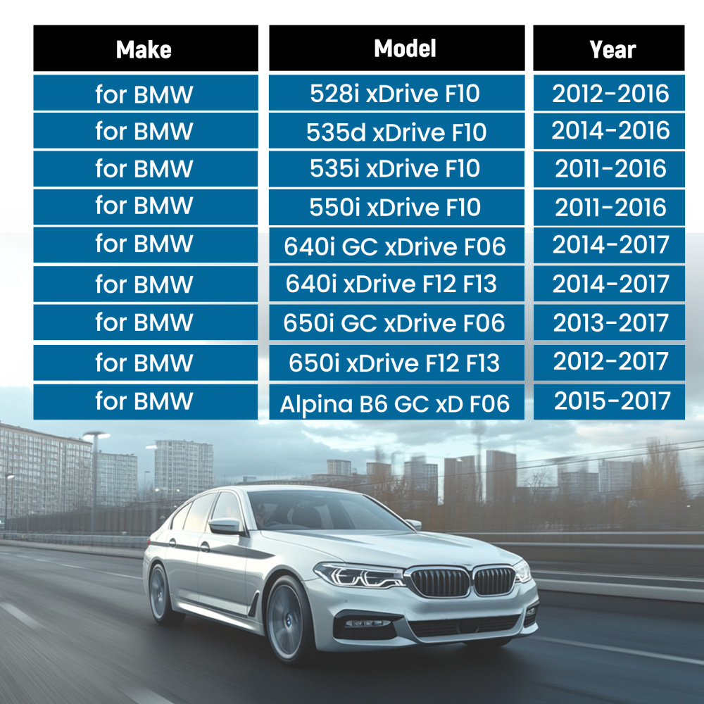 Front RH LH Control Arm Suspension Kit compatible for BMW 5 6 Series F06 F10 528 535 AWD