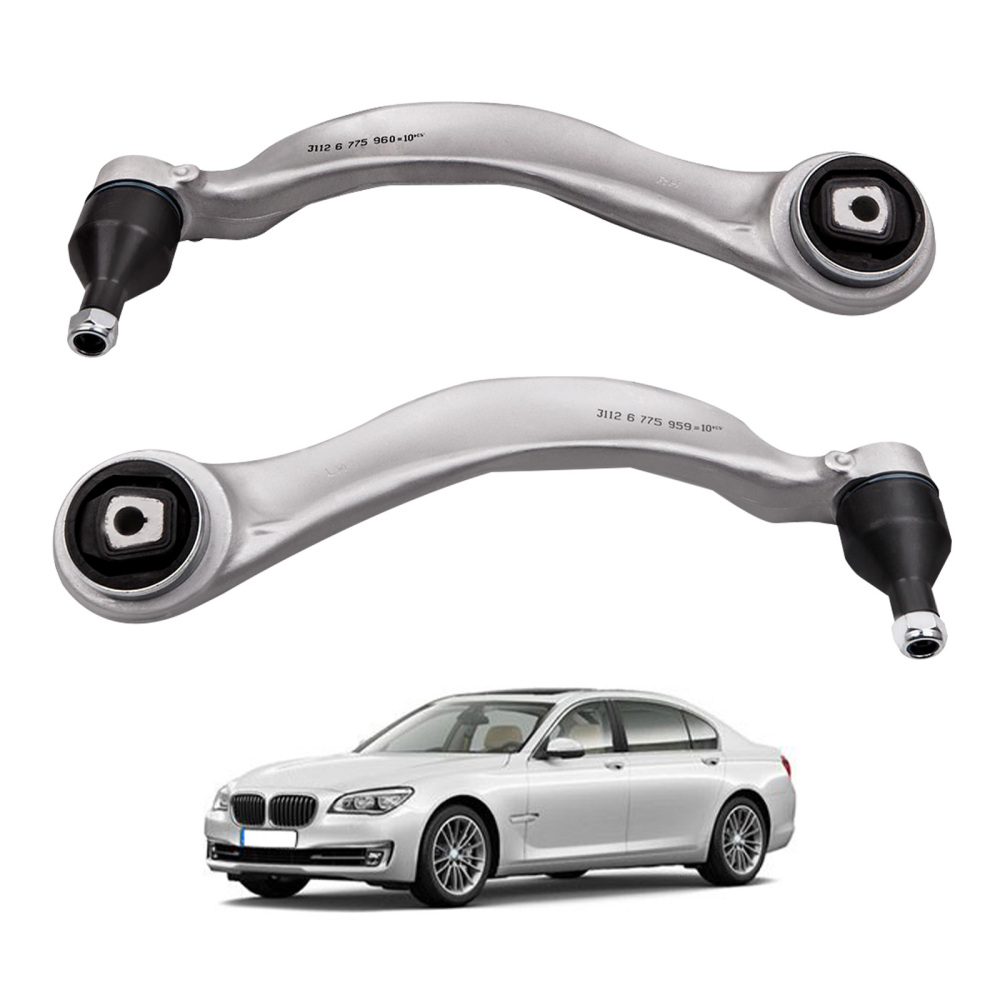 New L+R Front Lower Control Arm compatible for BMW 5GT 535i 550i F01 F02 740i 750i 760Li suspension arms
