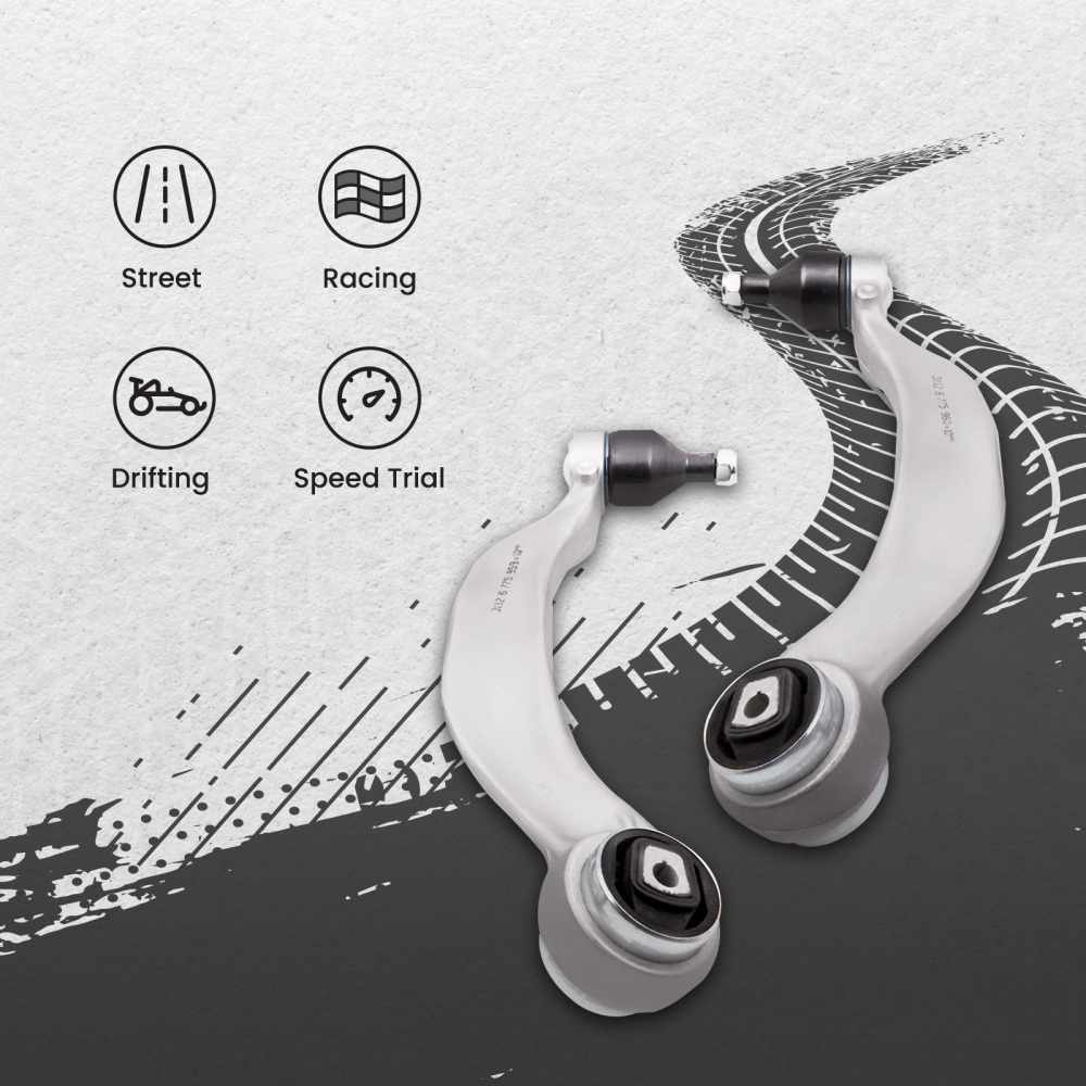 New L+R Front Lower Control Arm compatible for BMW 5GT 535i 550i F01 F02 740i 750i 760Li suspension arms