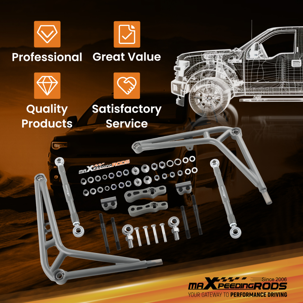 Front Steering Drift Lower Control Arm Wide Angle Kit Ball Bearings compatible for BMW E36