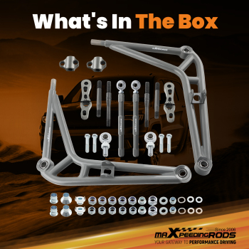 Front Steering Adjustable Drift Lower Control Arm Wide Angle Kit For BMW E46