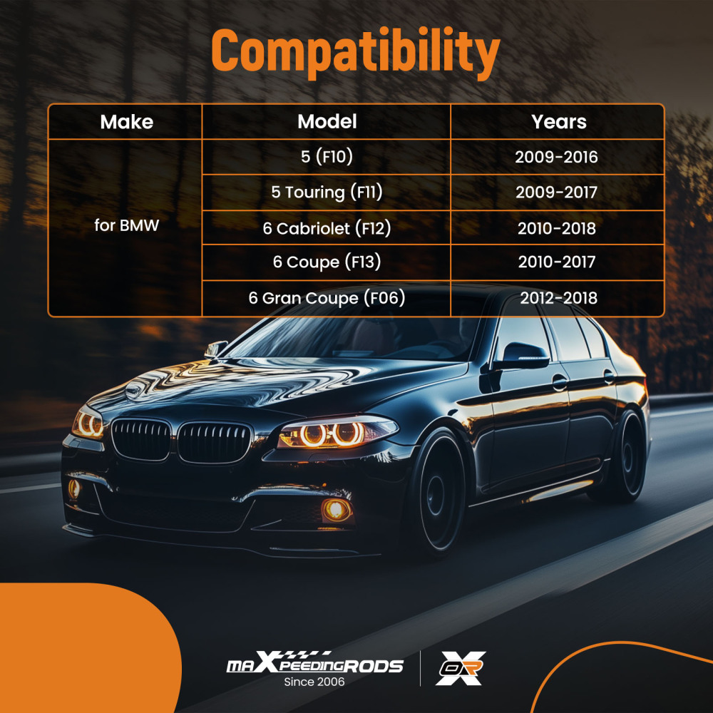 COPPIA BRACCI DI CONTROLLO INFERIORI ANTERIORI compatibile per BMW 5/6 F10 F11 F06 F12 F13