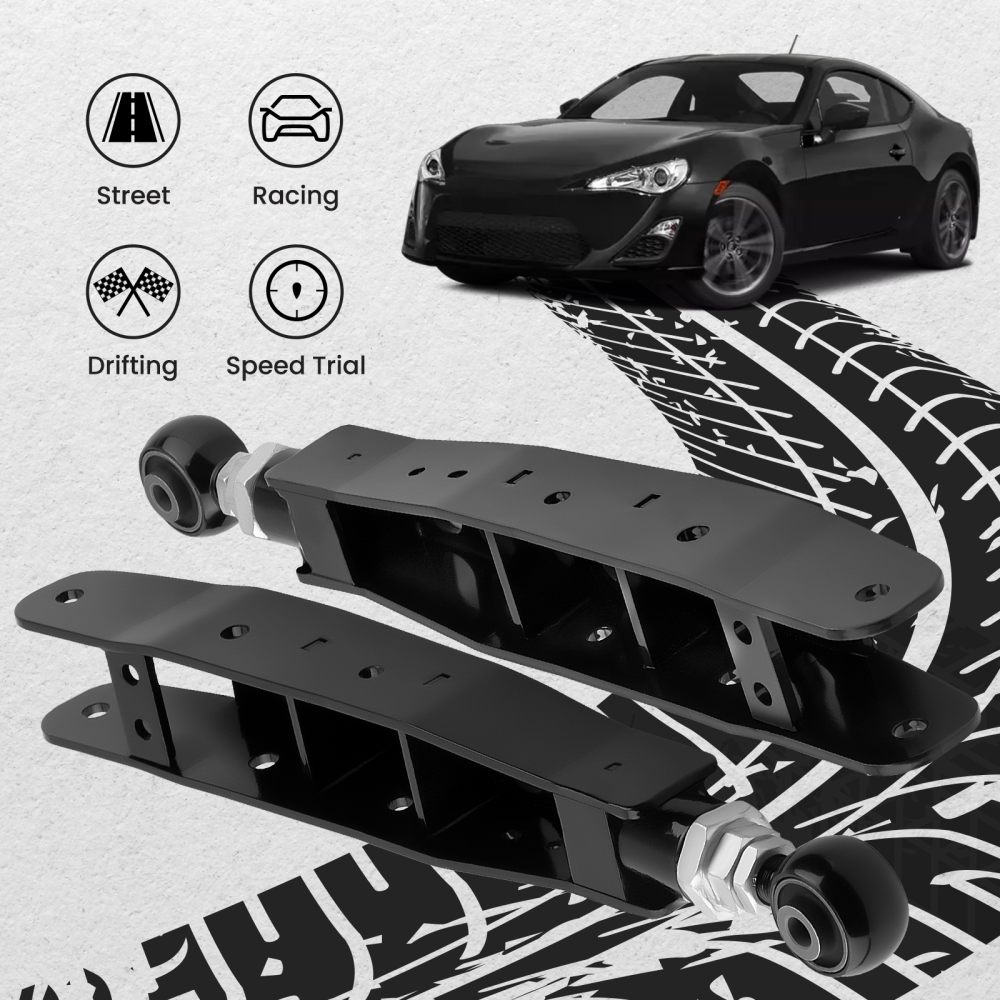 2pcs Adjustable Rear Lower Control Arms compatible for Subaru BRZ compatible for SCION FR-S 13-2022