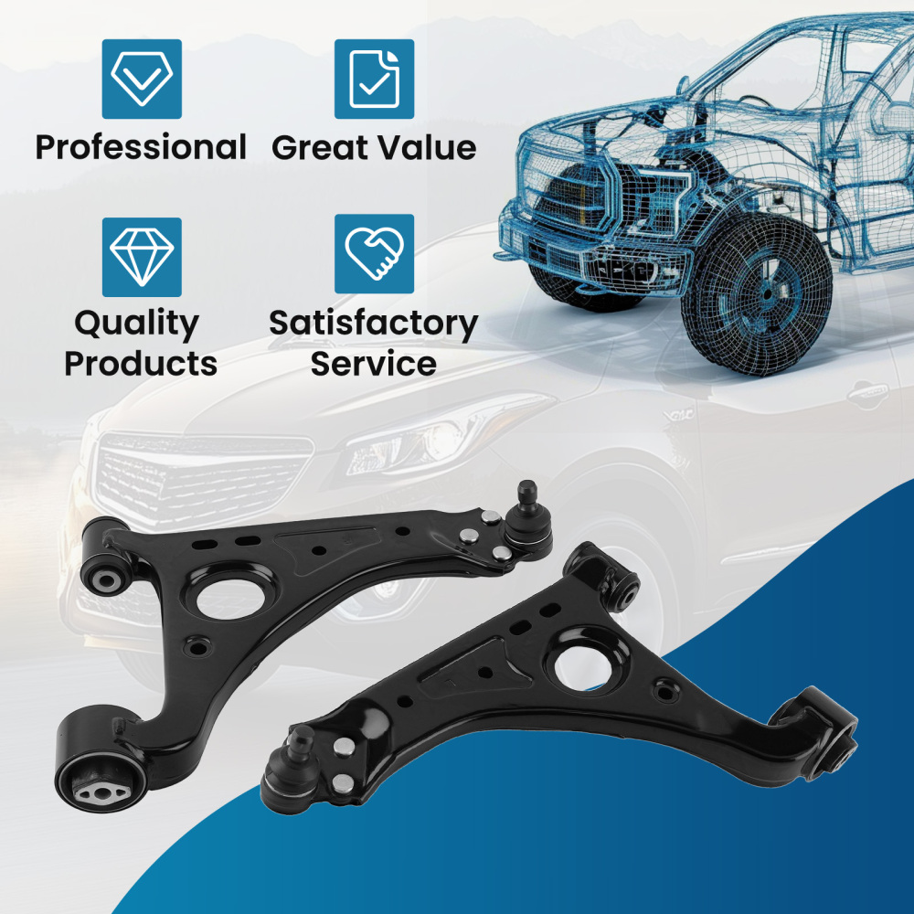 2x Front Lower Control Arms for 2013-2022 compatible for Buick Encore Chevrolet Trax K623137