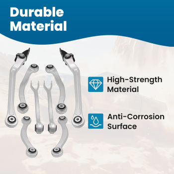 10 pièces Bras De Suspension Jeu Arrière compatible pour Mercedes C219 W211 S211 SL R230