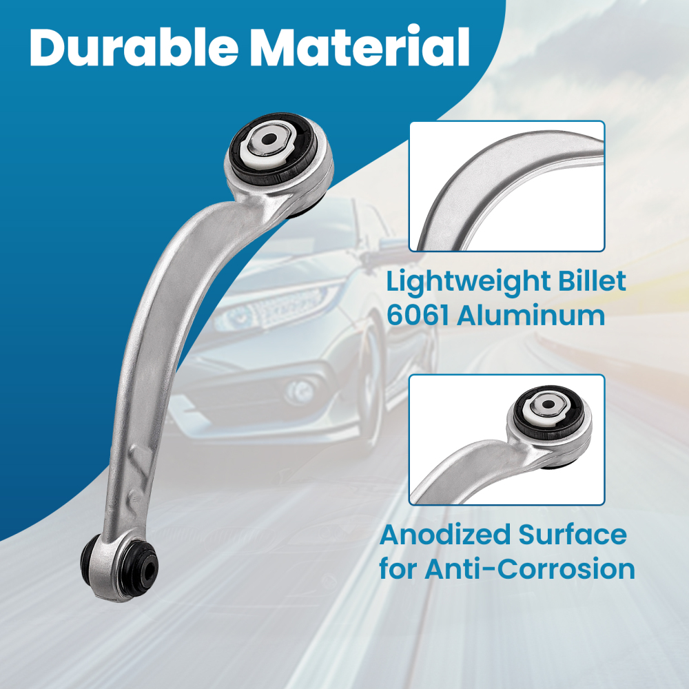 Front Suspension Lower Wishbone Track Bar Control Arms Curved compatible for Jaguar S-Type suspension arms