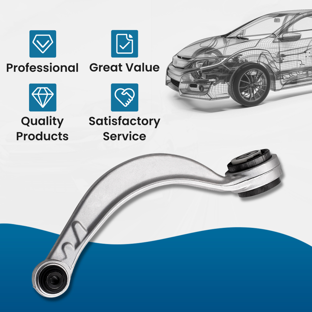 Front Suspension Lower Wishbone Track Bar Control Arms Curved compatible for Jaguar S-Type suspension arms