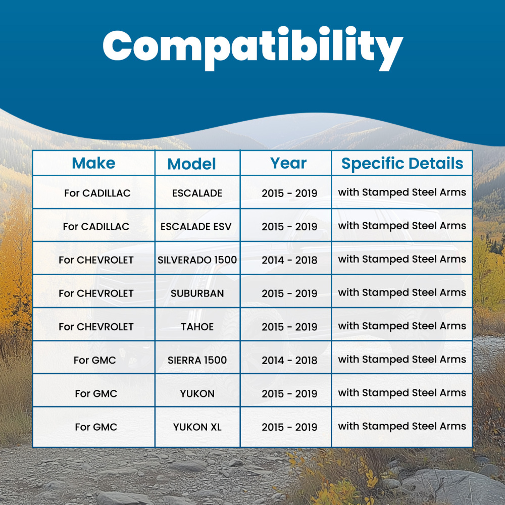 Front Upper Control Arms w/ Ball Joints Tie Rods compatible for Chevy Silverado Sierra 1500