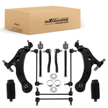 14Pcs Suspension Front Lower Control Arm Tie Rods compatible for Toyota Camry 2007 - 2011