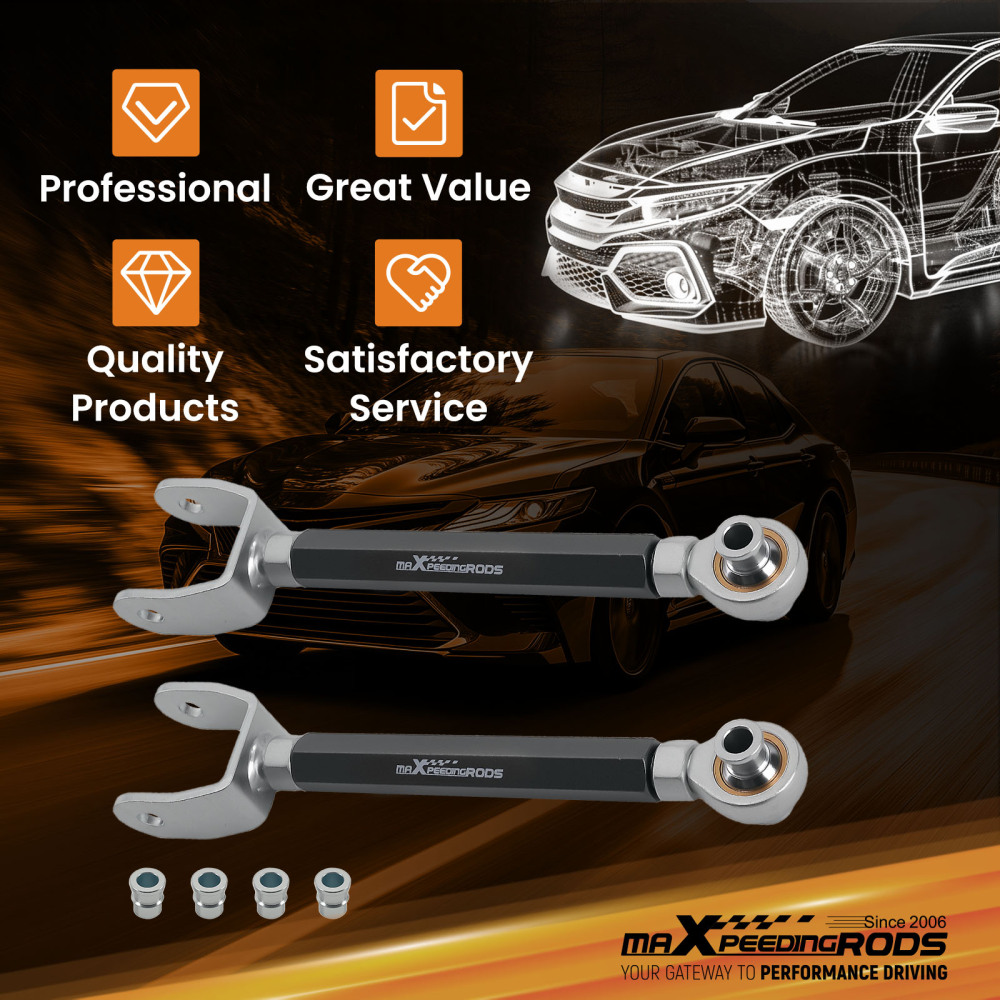 Rear Lower Toe Arm compatible for Toyota Camry FWD XV70 2018-2023 Left Right Adjustable Set