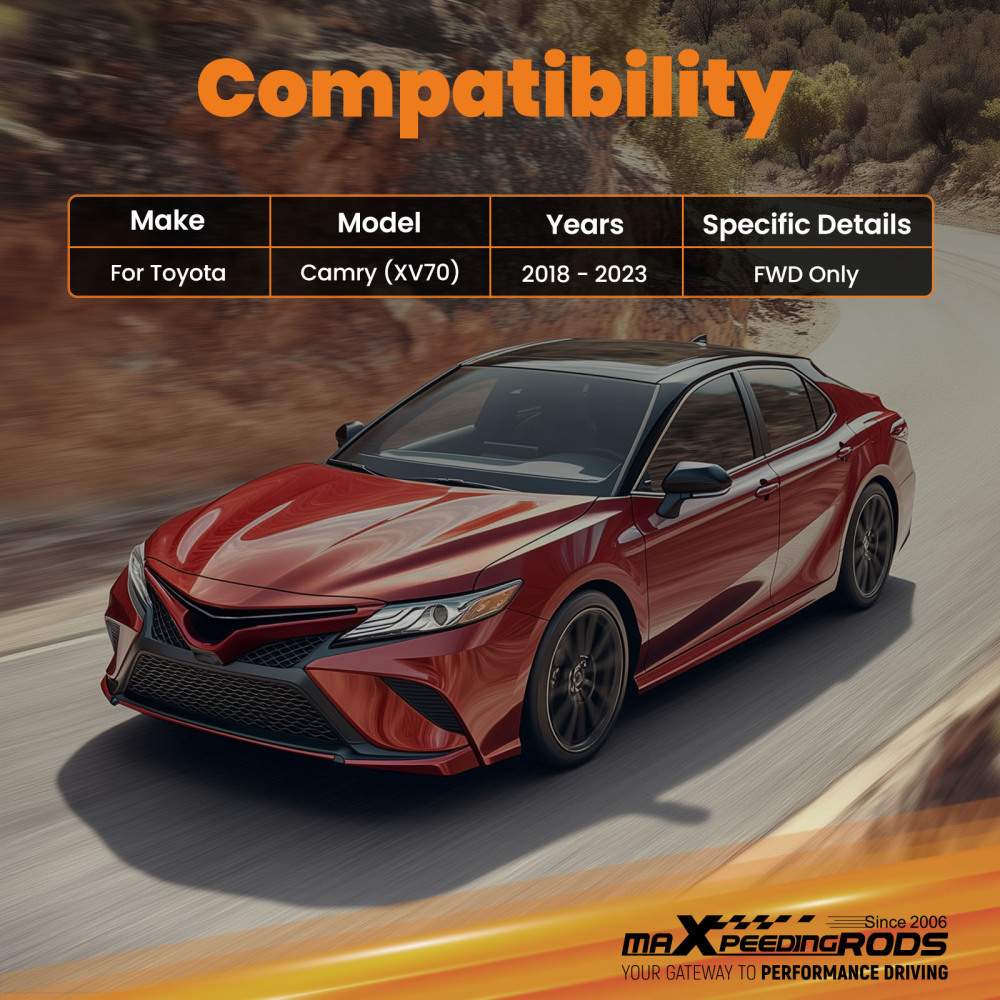 Rear Lower Toe Arm compatible for Toyota Camry FWD XV70 2018-2023 Left Right Adjustable Set