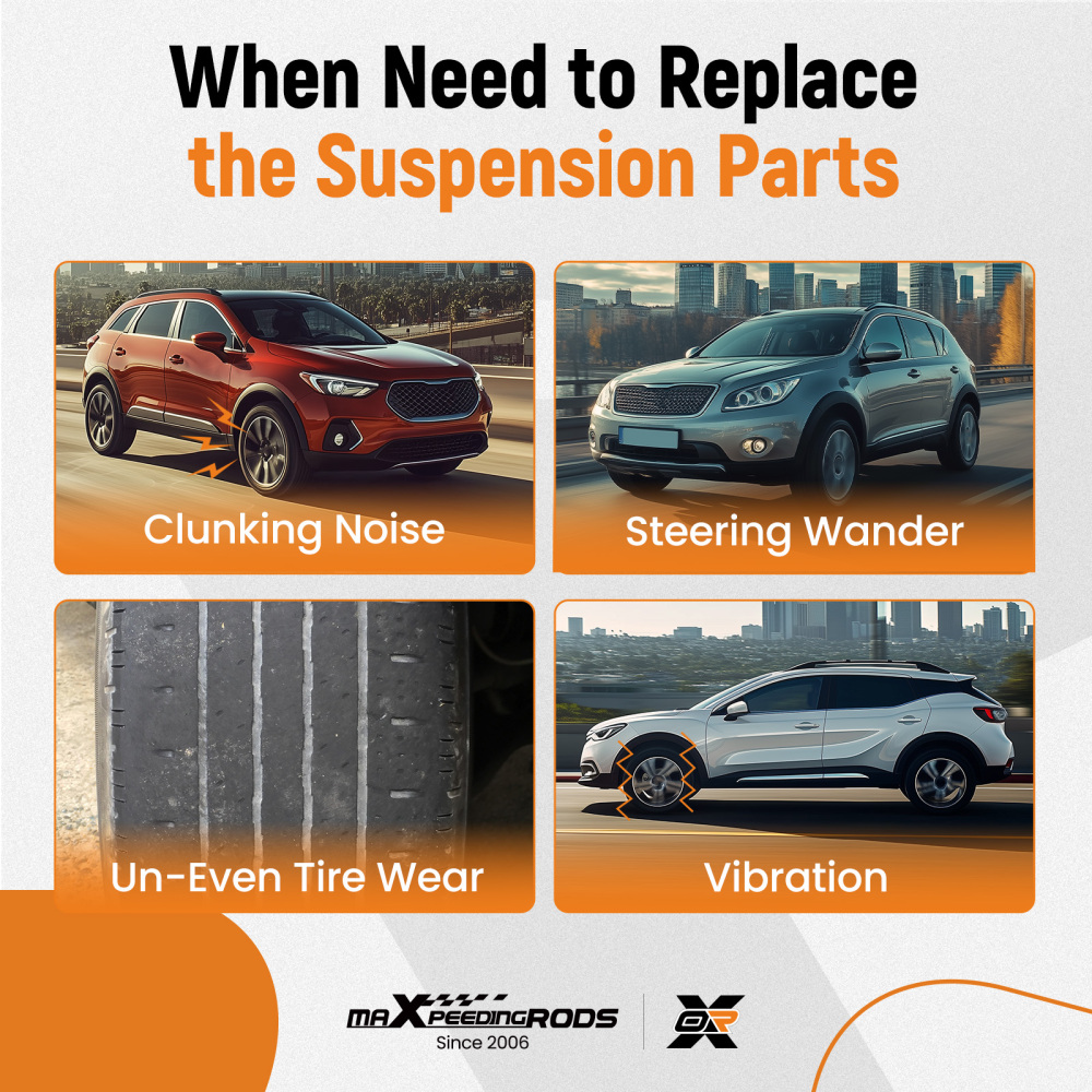 4x Front Lower Control ArmsSway Bar Link for 2008 2009 2010 compatible for Saturn Vue XL-7