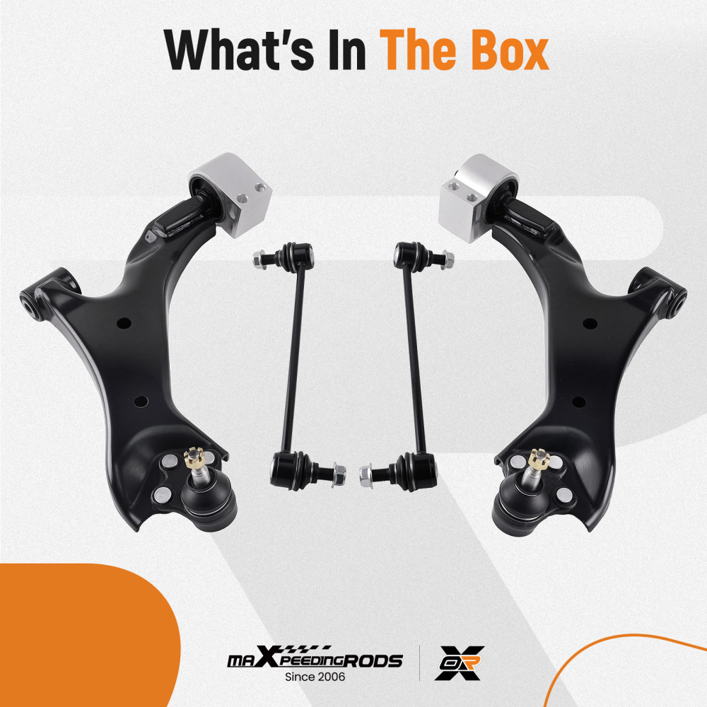 4x Front Lower Control ArmsSway Bar Link for 2008 2009 2010 compatible for Saturn Vue XL-7