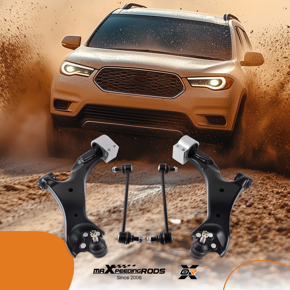 4x Front Lower Control ArmsSway Bar Link for 2008 2009 2010 compatible for Saturn Vue XL-7