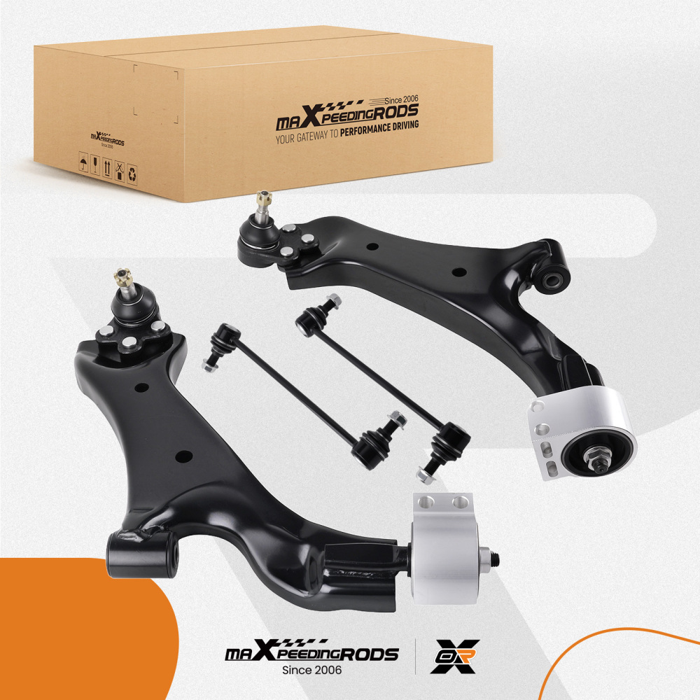 4x Front Lower Control ArmsSway Bar Link for 2008 2009 2010 compatible for Saturn Vue XL-7