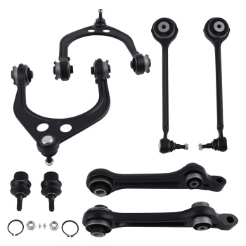 8pcs Front UpperLower Control Arm for 2011-2019Chrysler 300 compatible for Dodge Charger
