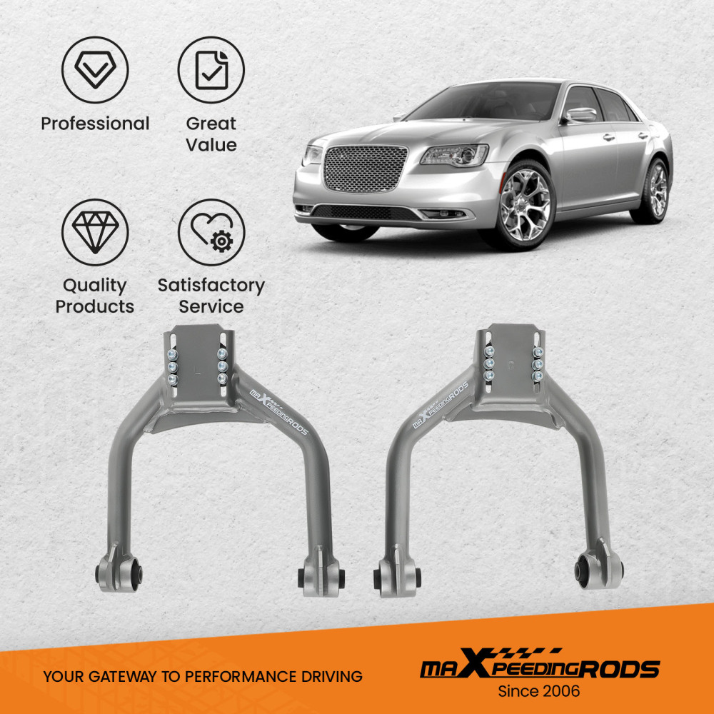 Rear + Front Upper Adjustable Camber Control Arm Kit compatible for Dodge Charger 2006-2023