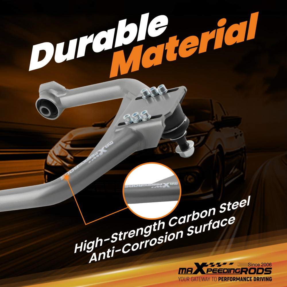 Rear + Front Upper Adjustable Camber Control Arm Kit compatible for Dodge Charger 2006-2023