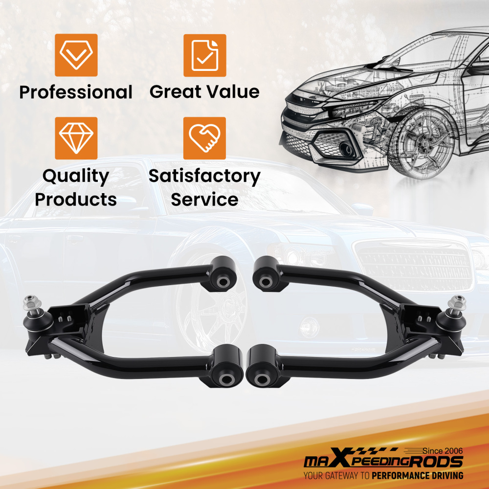 Adjustable Front Upper Control Camber Arms Kit compatible for Dodge Charger RWD 2006-2019