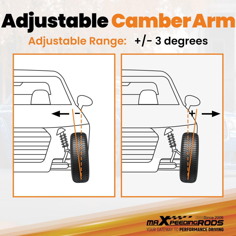Adjustable Front Upper Control Camber Arms Kit compatible for Dodge Charger RWD 2006-2019