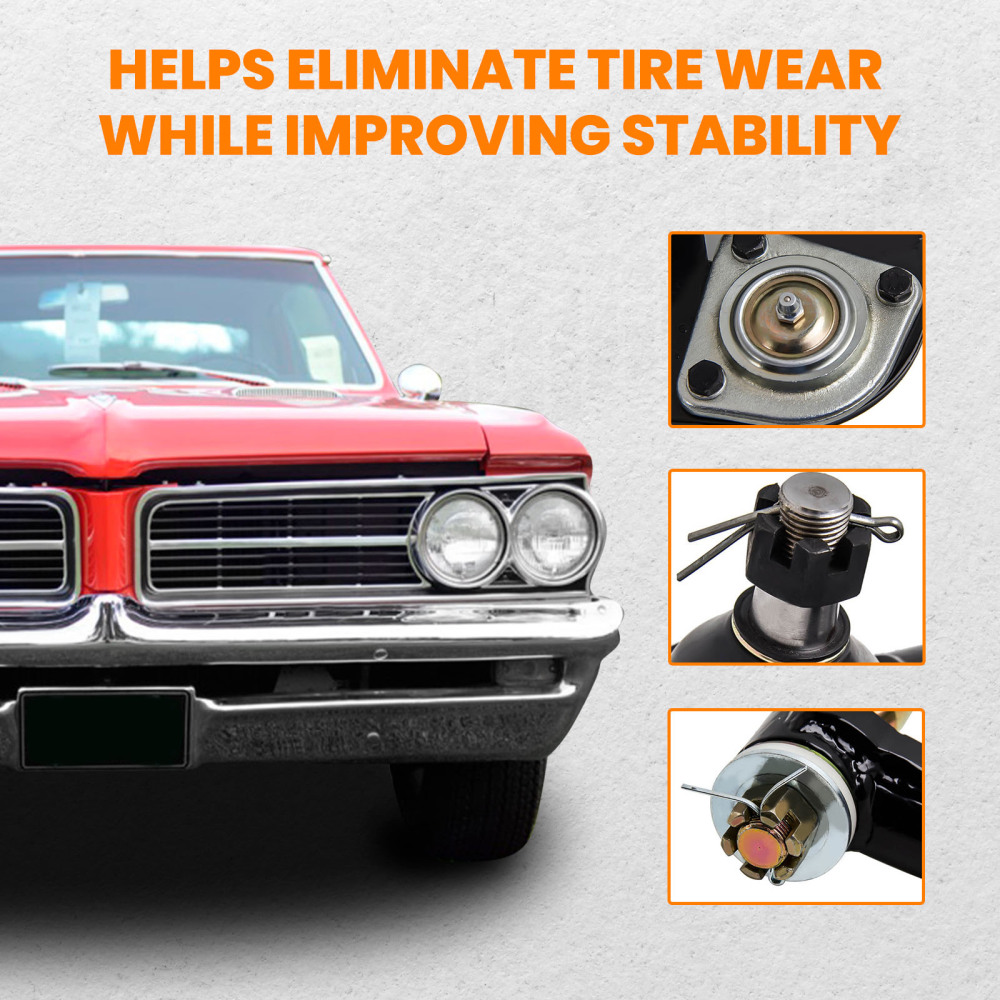 Tubular Heavy Duty Upper Suspension Control Arms Rubber Kits compatible for Chevy Chevelle