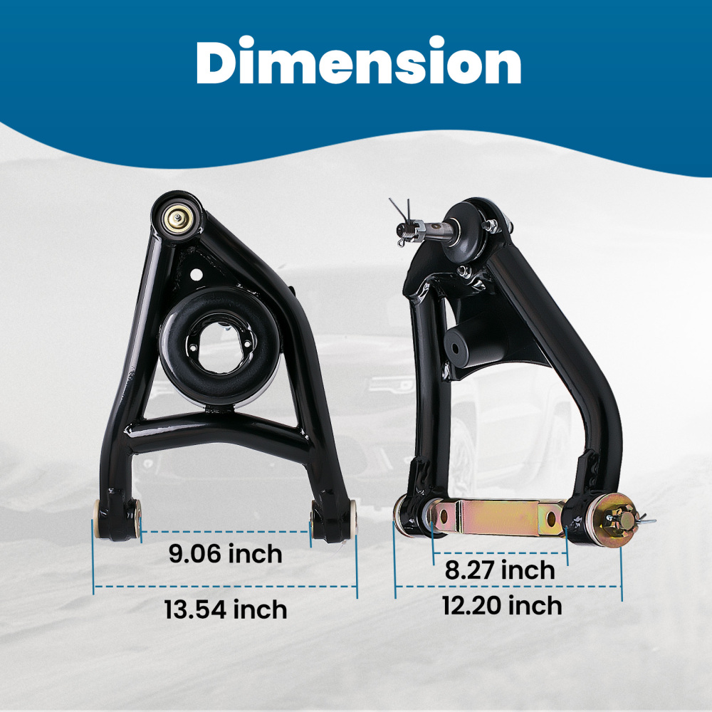 Tubular Heavy Duty Upper Suspension Control Arms Rubber Kits compatible for Chevy Chevelle